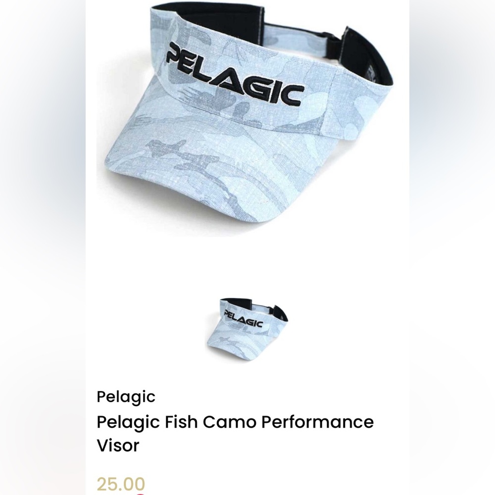 PELAGIC Visor grey camouflage new without tags